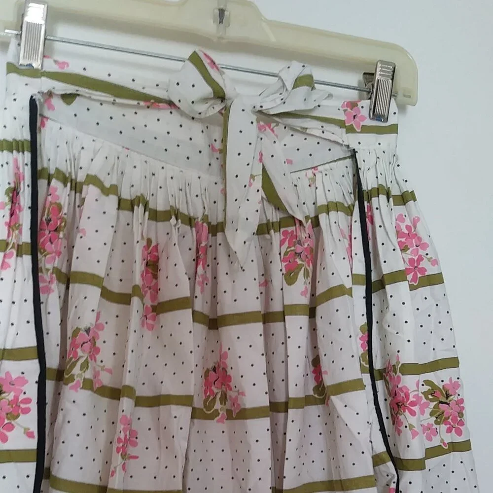 Vintage Handmade 1960’s Floral Print Half Apron